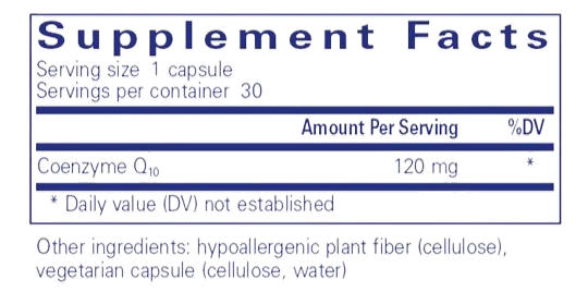 PURE Co Q10 - 120 mg 60's