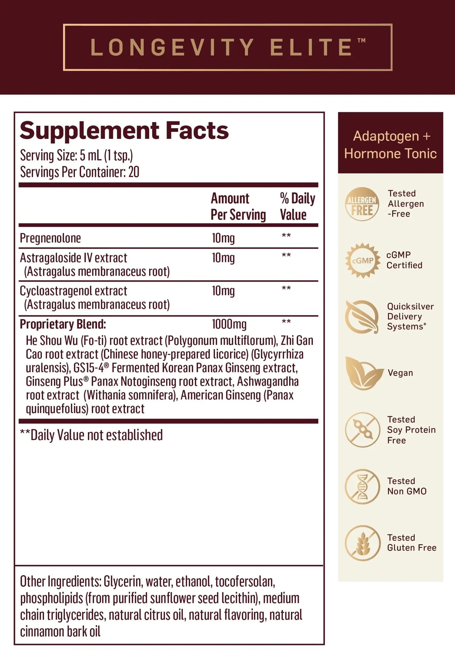 LongevityElite_SuppFacts