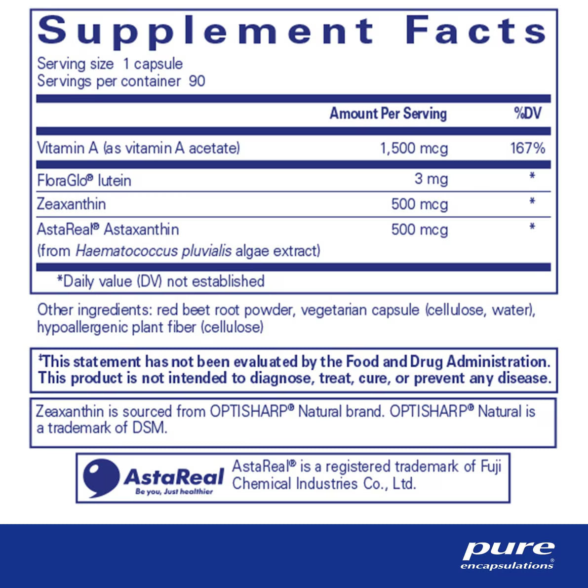 PURE Vitamin A + Carotenoids 90's