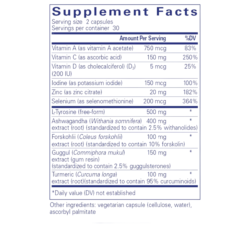 PURE Thyroid Support Complex 60's