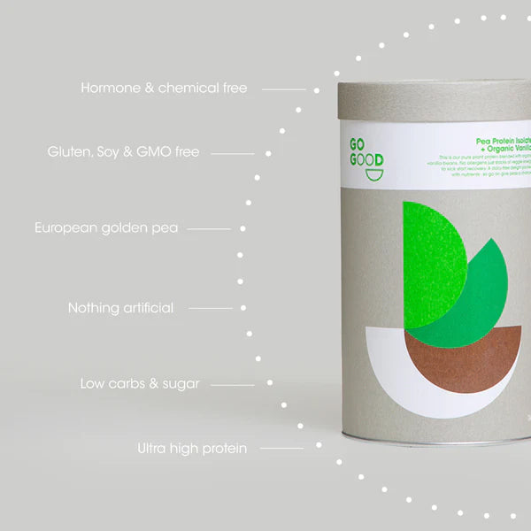 Go Good Plant Protein Isolate + Organic Vanilla 500g