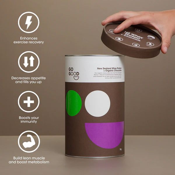 Go Good Whey Protein Powder + Organic Chocolate 500g