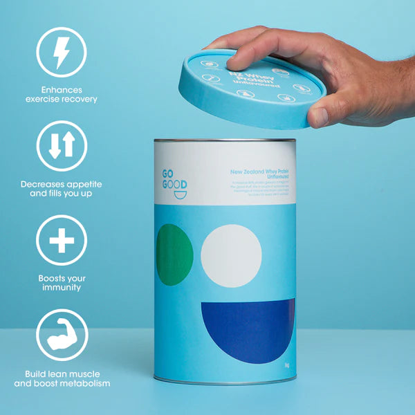 Go Good Whey Protein Powder + Unflavoured 500g