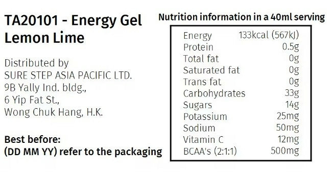 TA20101-Energy Gel - Lemon Lime