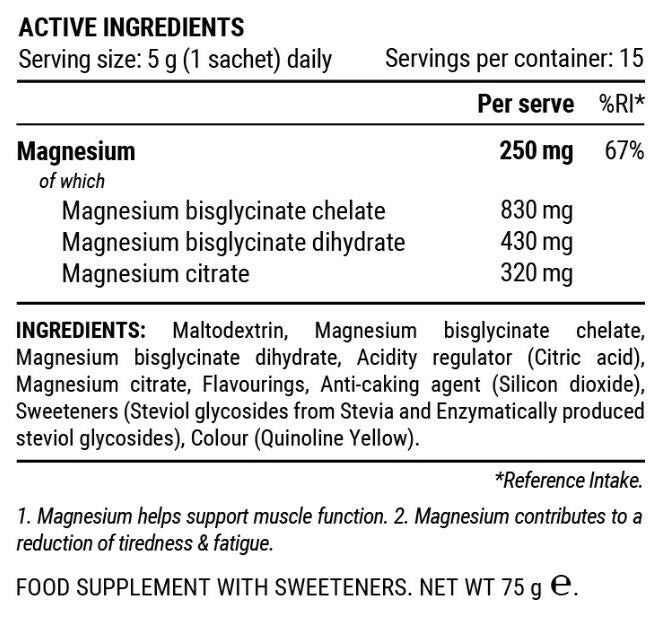 Triple Magnesium - Pineapple Coconut Powder_Ingredient